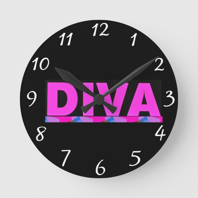 diva round clock (Front)