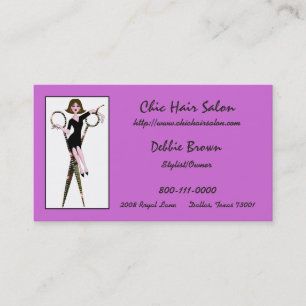 Diva Salon des cheveux Cartes de visite