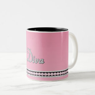 Diva Sparkle Two-Tone Coffee Mug