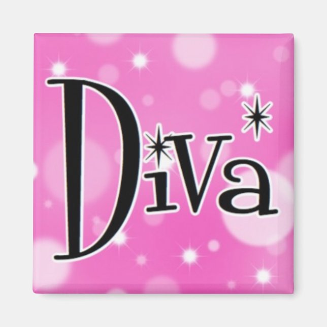 Diva square magnet (Front)