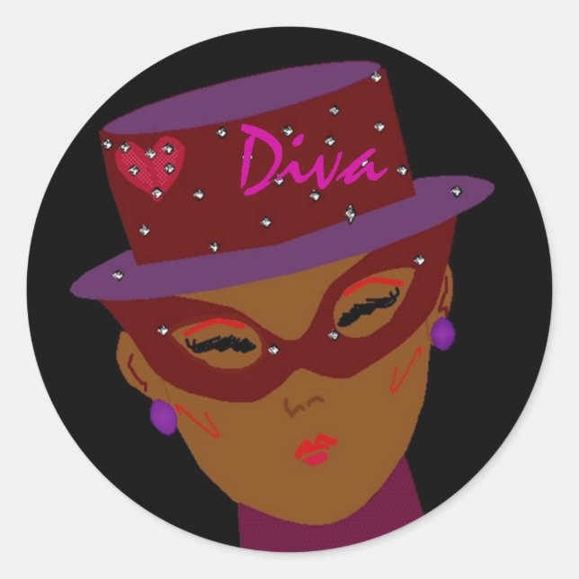 "Diva" Sticker (Front)