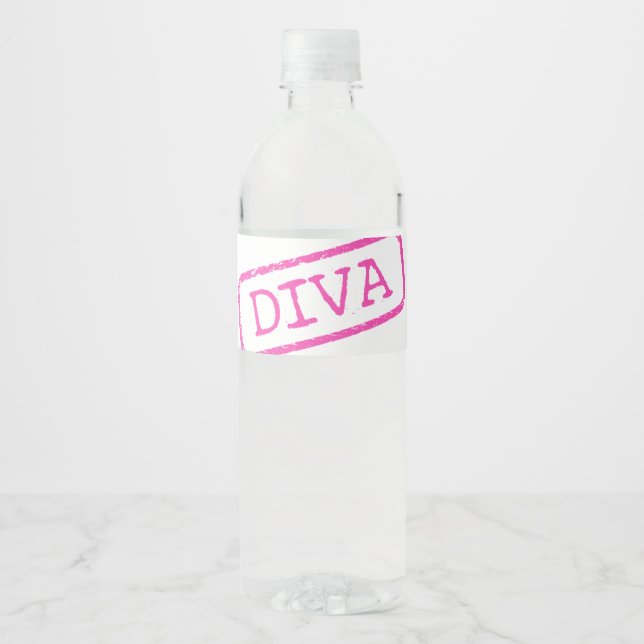 “DIVA” WATER BOTTLE LABEL (Front)