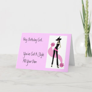 Diva With Style Birthday Card