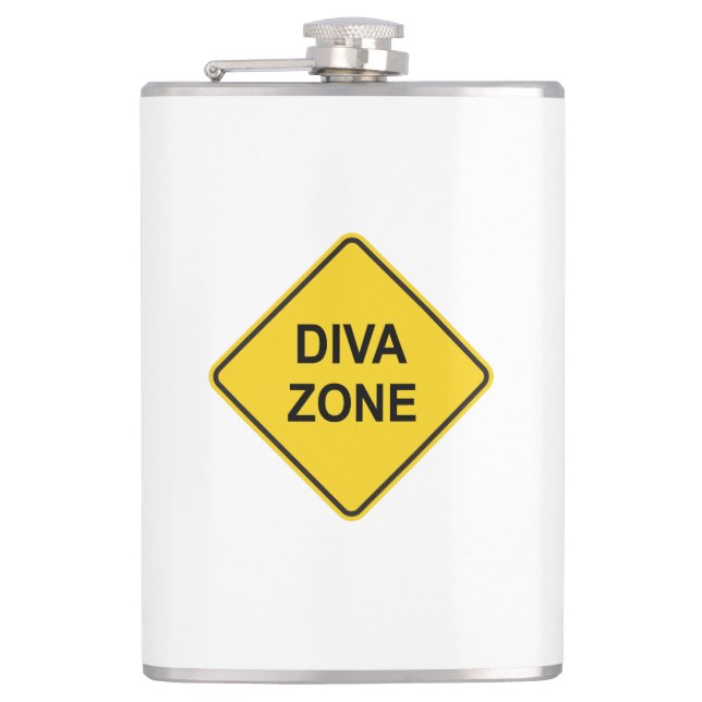Diva Zone Hip Flask (Front)