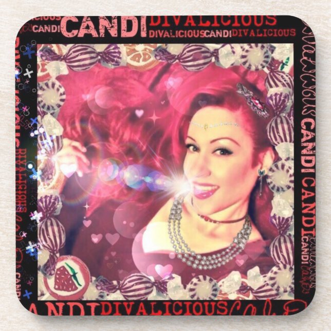 Divalicious Candi Cork Back Coasters (Front)