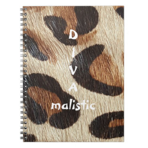 DIVAmalistic Leopard Print Notebook