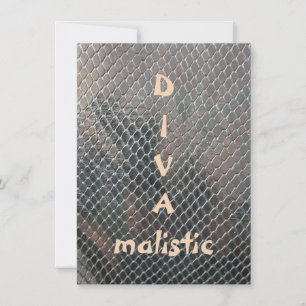 DIVAmalistic Multicolor Snakeskin Print Flat Card