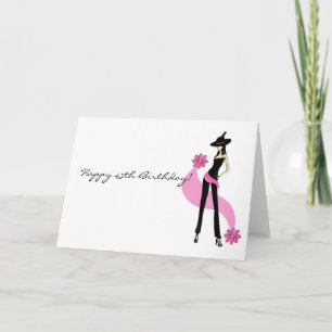 Diva's 45th Birthday Card for Women