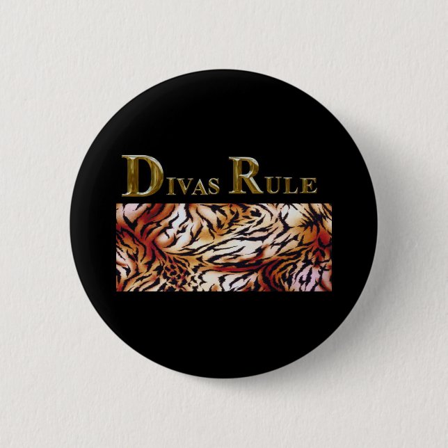 DIVAS RULE 2 INCH ROUND BUTTON (Front)