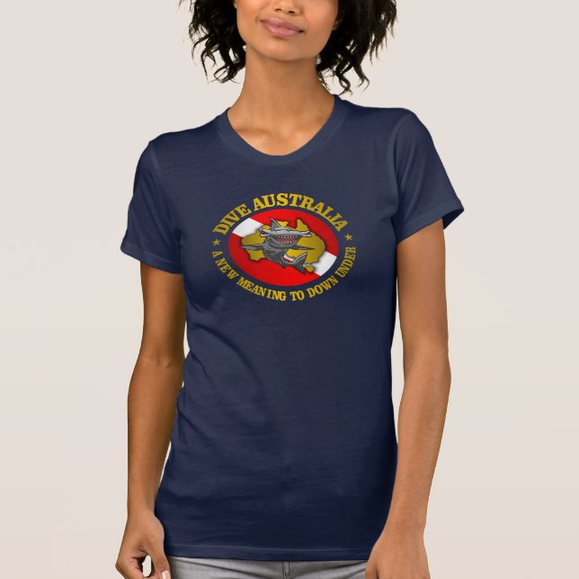 Dive Australia (rd) Hammerhead Apparel T-Shirt (Front)