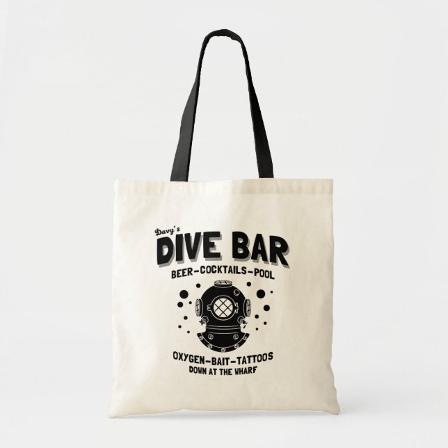 Dive Bar Tote Bag (Front)