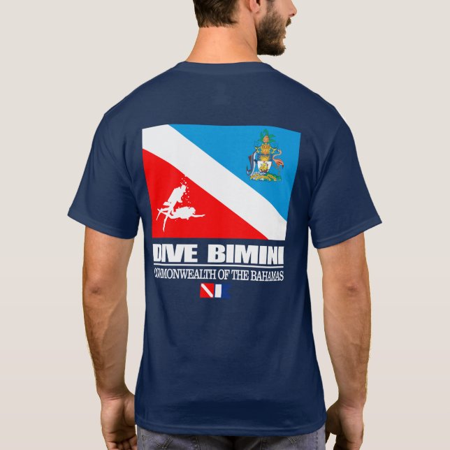 Dive Bimini (sq) T-Shirt (Back)