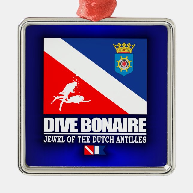 Dive Bonaire Metal Ornament (Front)