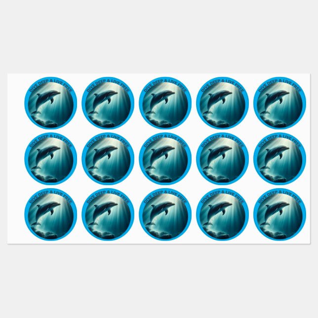 Dive Deep Live Free Dolphin  (Sheet)