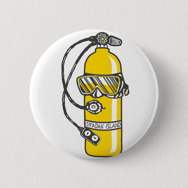 Dive Dive Dive 2 Inch Round Button (Front)