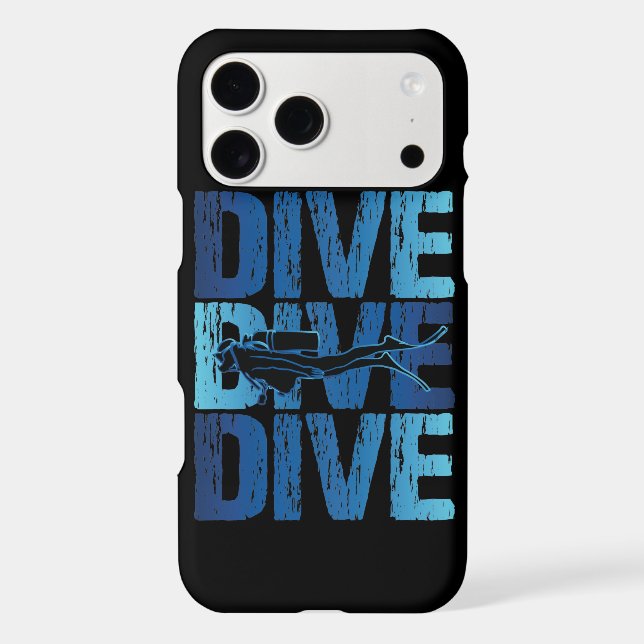 Dive Dive Dive - Scuba Diver Underwater Diving (Back)