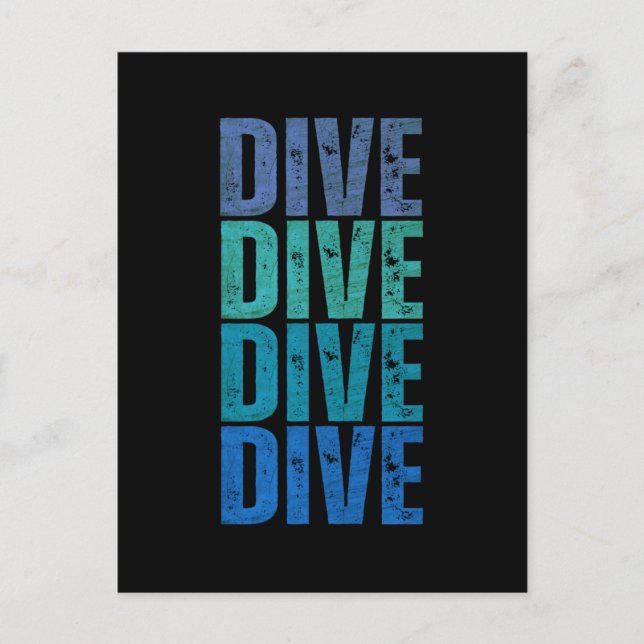 DIVE DIVE POSTCARD (Front)