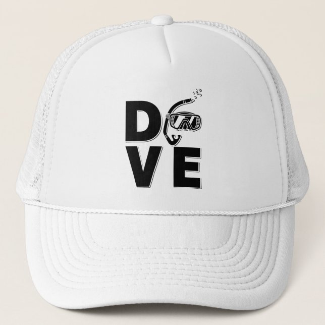 Dive Diving Apnoe Diver Freediver Freediving Trucker Hat (Front)