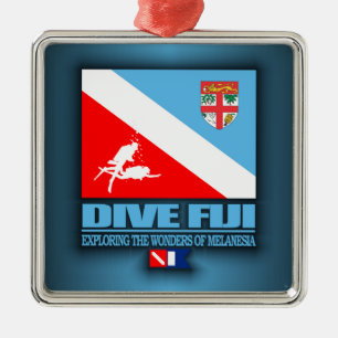 Dive Fiji Metal Ornament