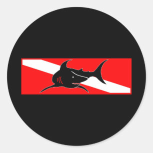 Dive Flag Collection Classic Round Sticker