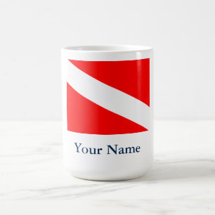 Dive Flag (Customizable) Coffee Mug