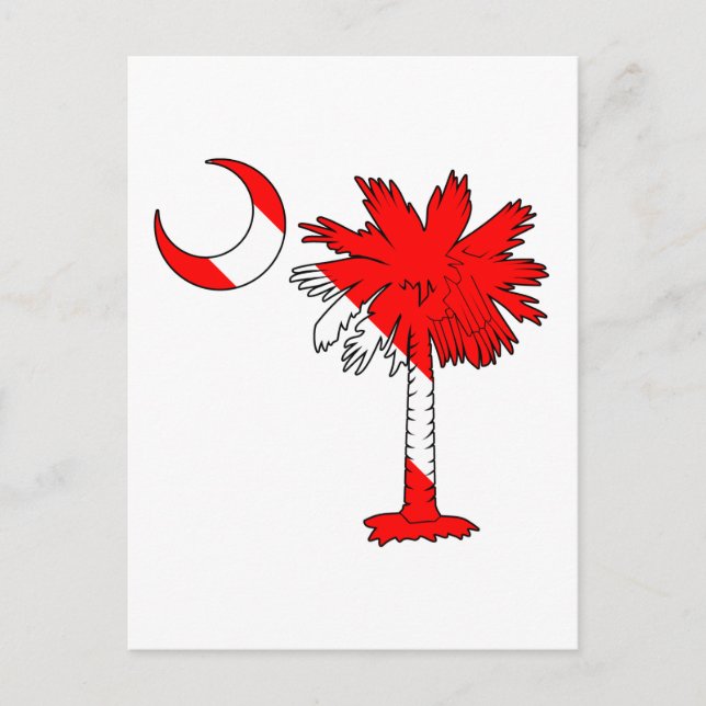 Dive Flag Palmetto Postcard (Front)