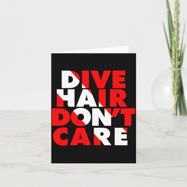 Dive Hair Don't Care  Card (Front)