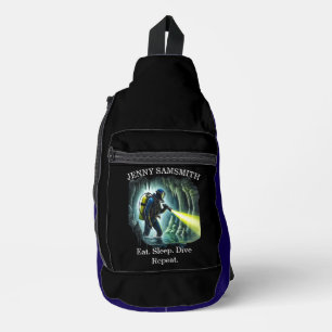 Dive Hard: Ocean Adventures Await! Sling Bag