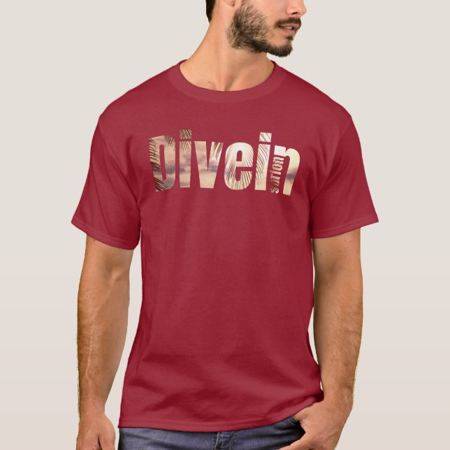 dive in surf on  T-Shirt (Front)