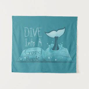 Dive into a Good Book Tapestry
