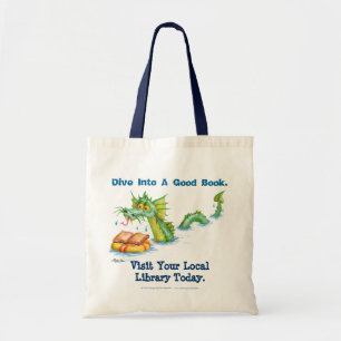 Dive Into A Good Book. Tote Bag