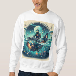 Dive into Adventure with DJ Piloting a Steampunk Sweatshirt