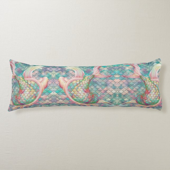 Dive into Dreams Mermaid Net Body Pillow (Front)