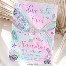 Dive into Five Birthday Mermaid