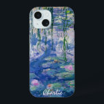 Dive into Monet’s Water Lilies! | Customizable iPhone 15 Case<br><div class="desc">Claude Monet’s Water Lilies from 1910 capture shimmer,  light,  and the gentle movement of the pond – classic Impressionist serenity. Personalize with your name or text for a unique touch.</div>