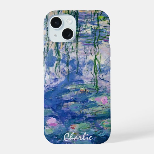 Dive into Monet’s Water Lilies! | Customizable iPhone 15 Case (Back)