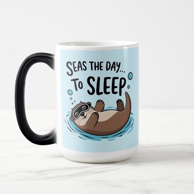 "Dive into Relaxation with Seas the Day Magic Mug (Left)