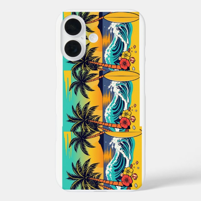 Dive into summer with vibrant beach vibes! Case-Mate iPhone case (Back)