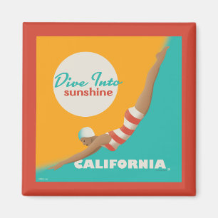 Dive Into Sunshine   California Magnet