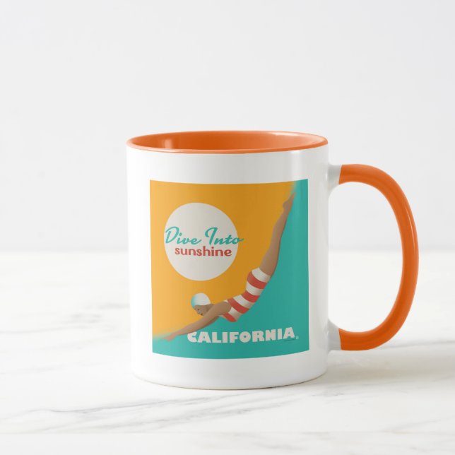 Dive Into Sunshine | California Mug (Right)
