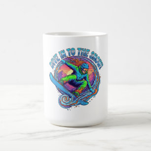 Dive into the Snow Snowboard Coffee Mug