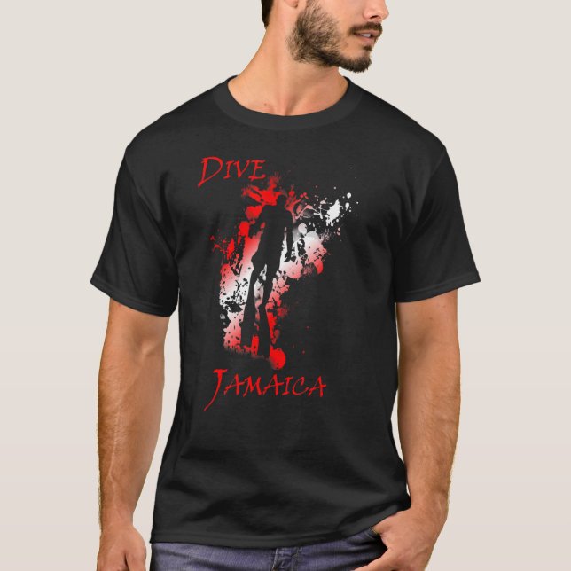 Dive Jamaica West Indies Vacation Diving T-Shirt (Front)