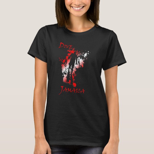 Dive Jamaica West Indies Vacation Diving T-Shirt (Front)