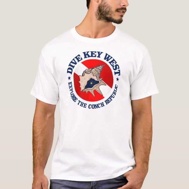Dive Key West (rd) Apparel T-Shirt (Front)