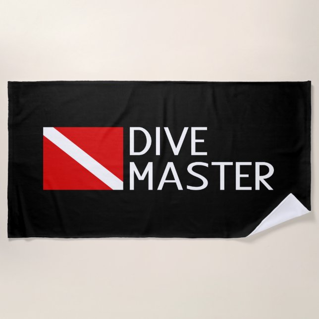 Dive Master Beach Towel (Front)