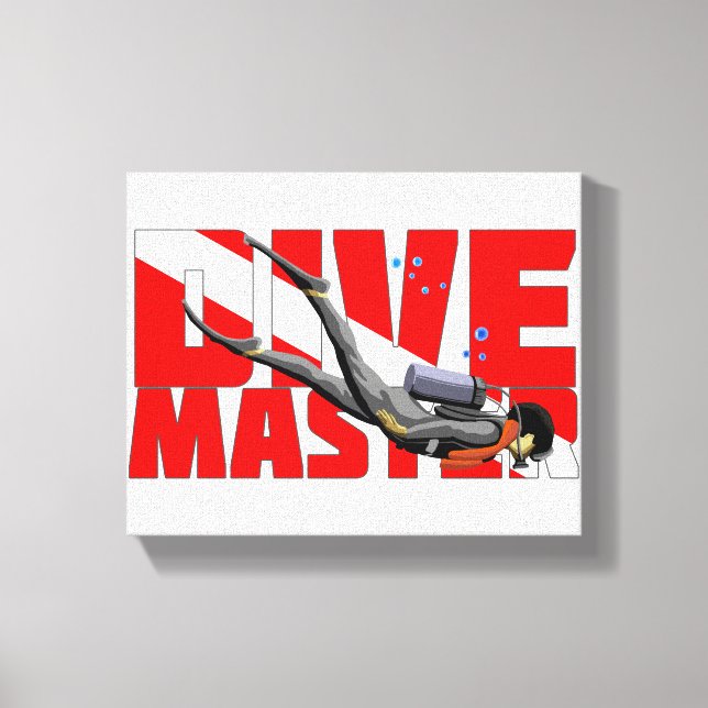 Dive Master Canvas Print (Front)
