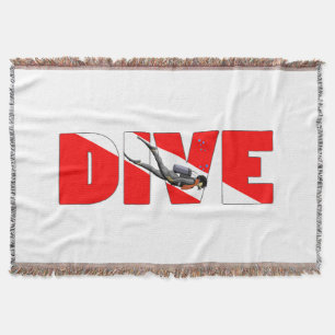 Dive Master Throw Blanket
