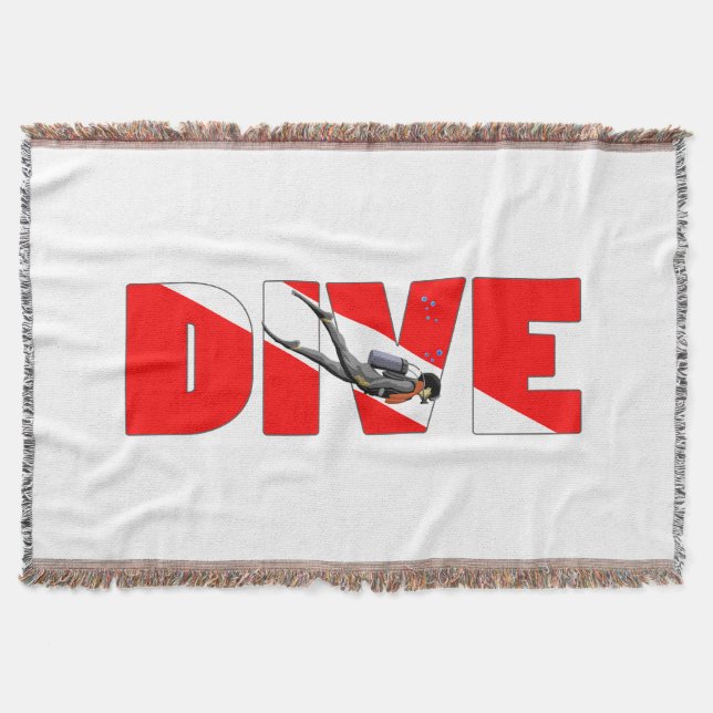 Dive Master Throw Blanket (Front)
