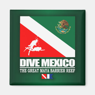 Dive Mexico (sq) Magnet