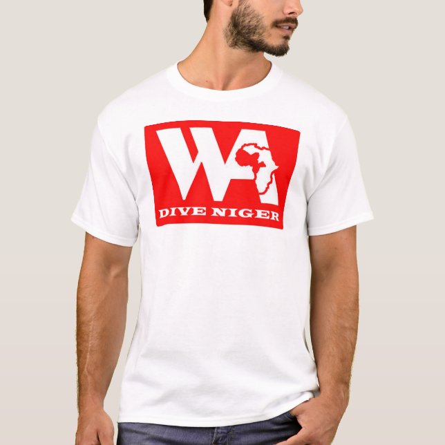 Dive Niger - Logo front - web address back T-Shirt (Front)